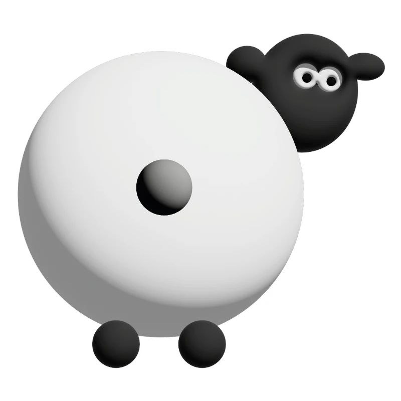 Conception de câlins 3D de mouton