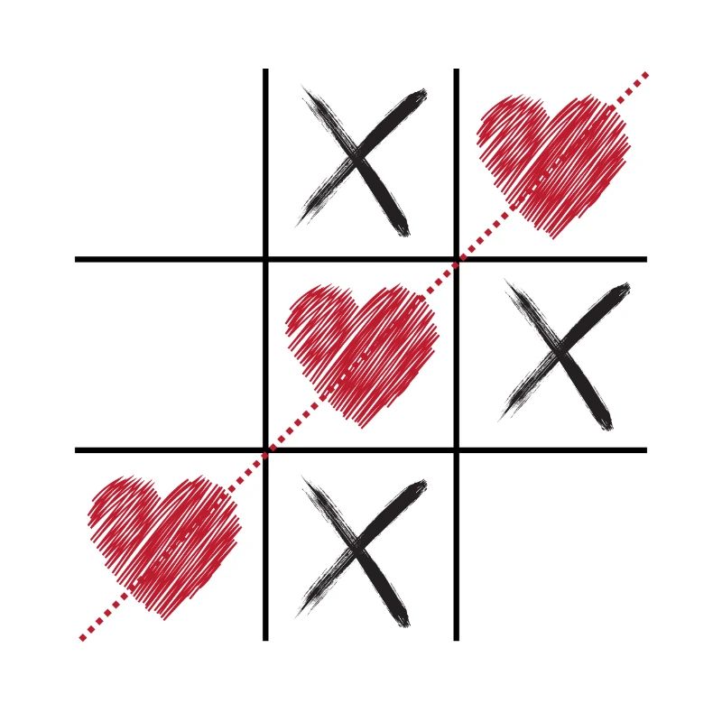Tic Tac Toe der Liebe