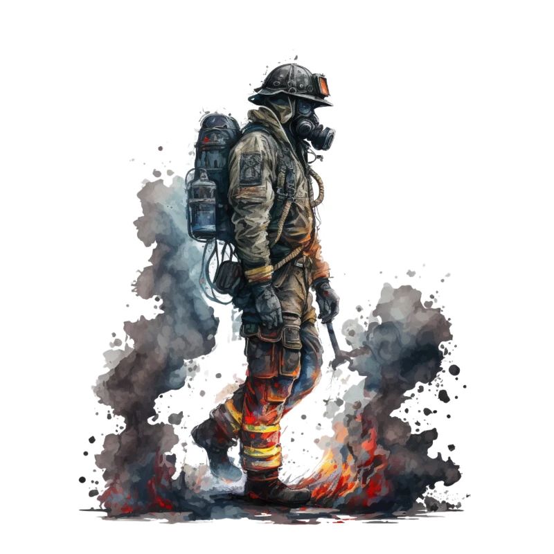 Feuerwehrmann im Einsatz