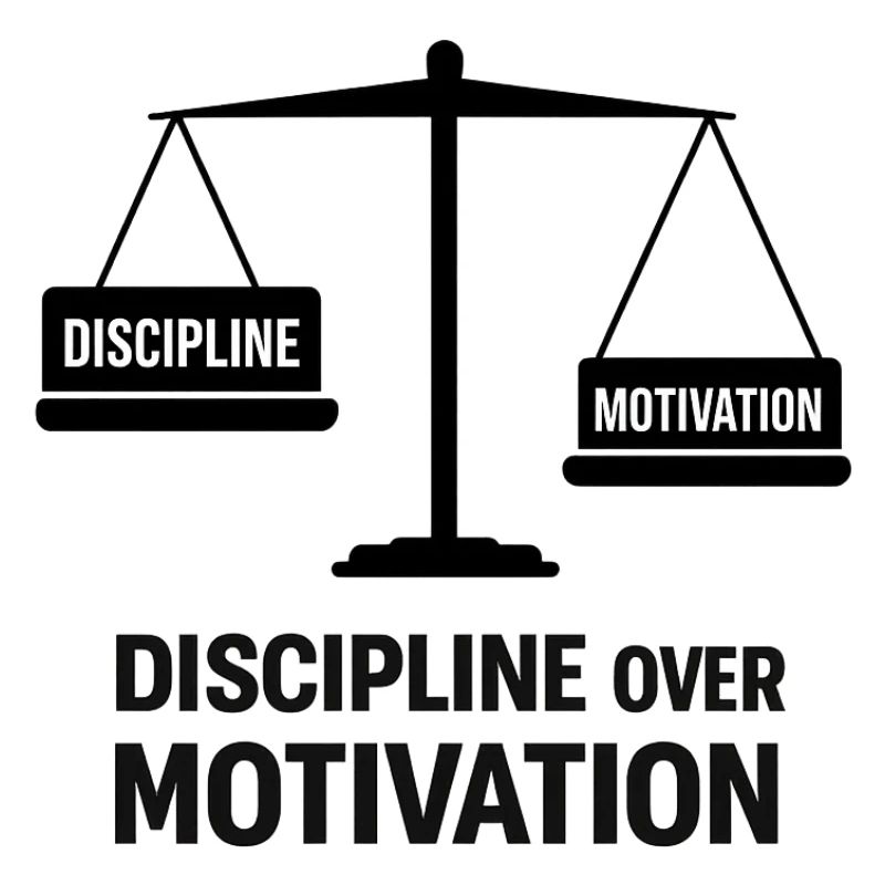Disziplin über Motivation
