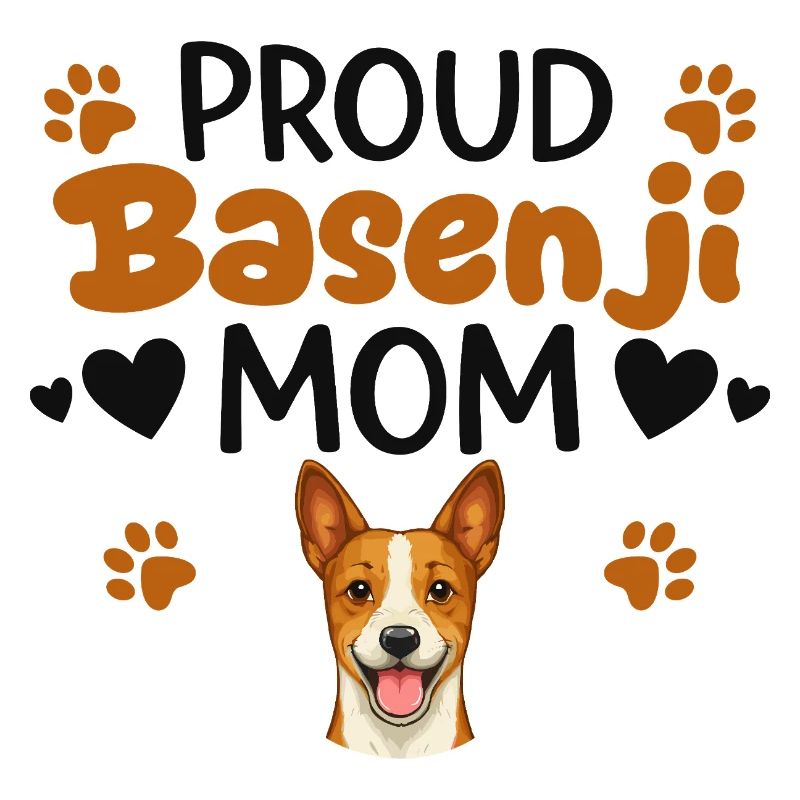 Stolze Barkless Dog Mutter, Basenji