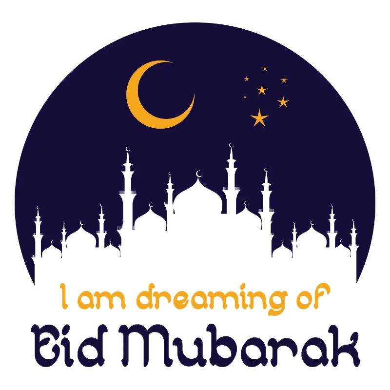 Eid Mubarak Halbmond Islam Ramadan