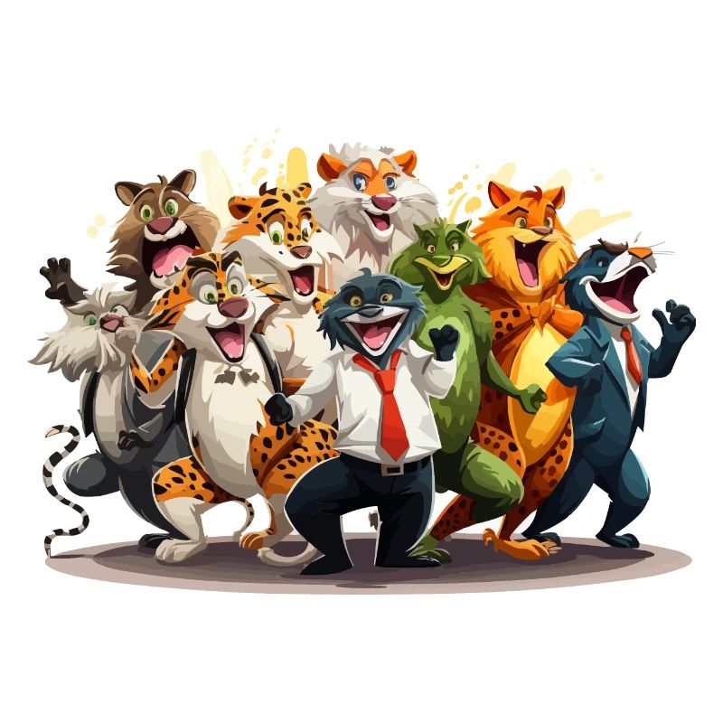Die wilde Tanzparty