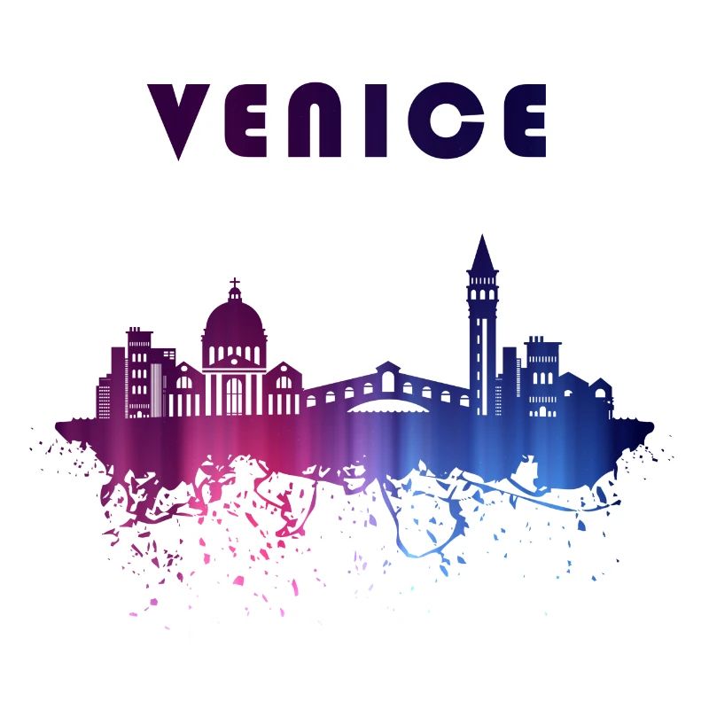 Venedig Skyline Splash Design