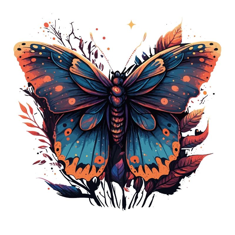Papillon violet