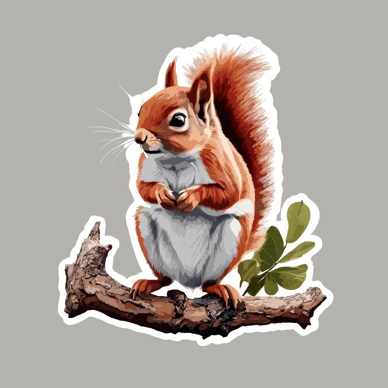 Eichhörnchen / Tier / Nagetier / Waldtier / Comic