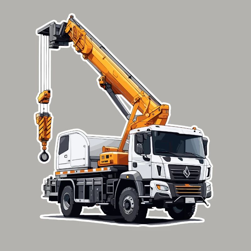 Crane / construction site / winch / crane system