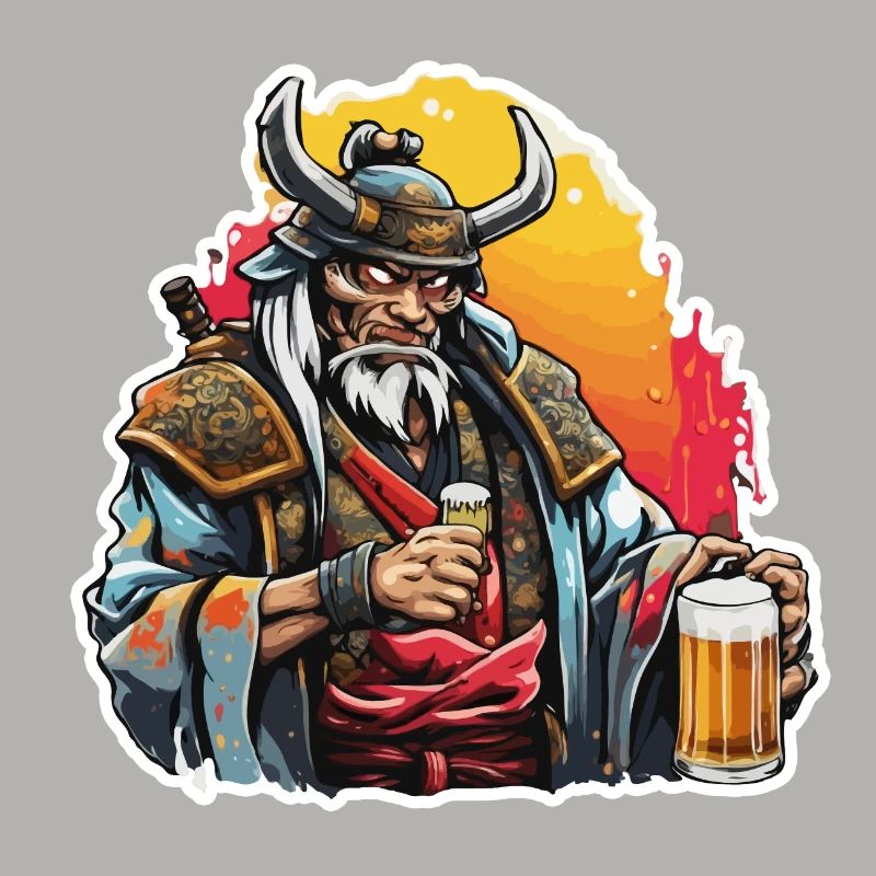 Samurai / Japanisch / Harakiri / Katana / Mann