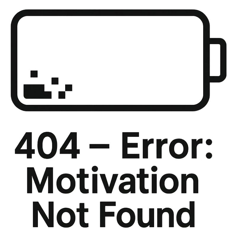 Error 404 Motivation Not Found