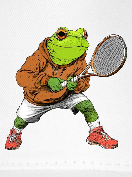 Frösche Tennis