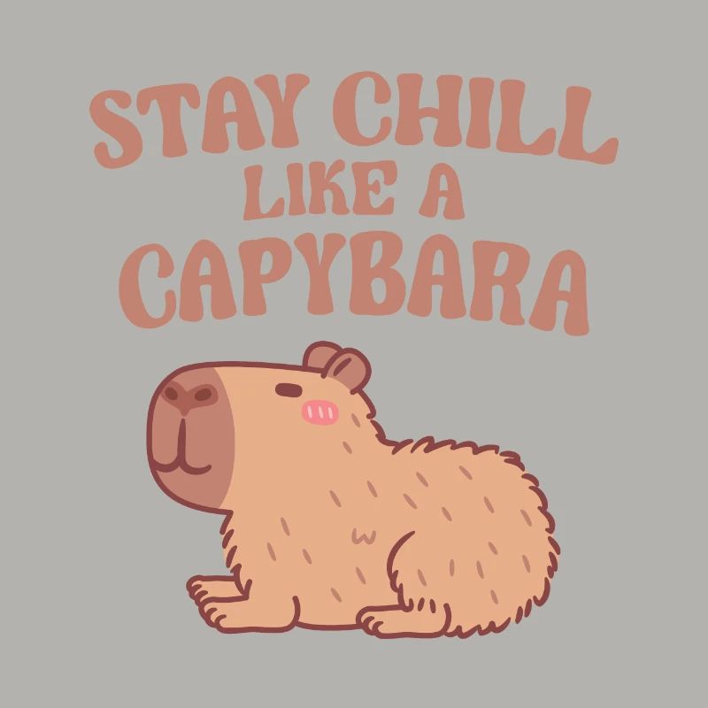 Mignon Capybara Restez Chill Comme Un Capybara