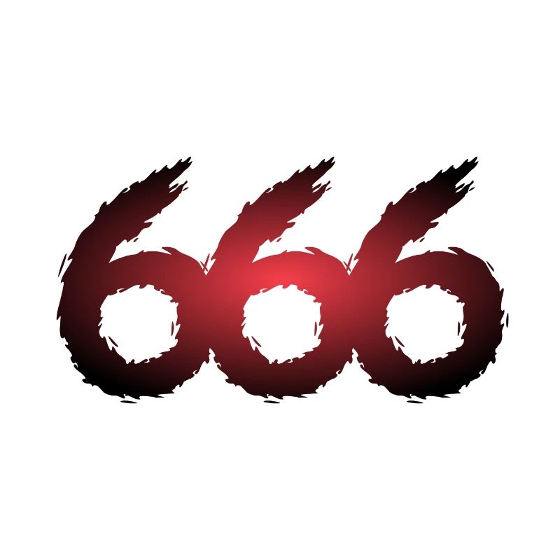 666 numéro de symbole diable