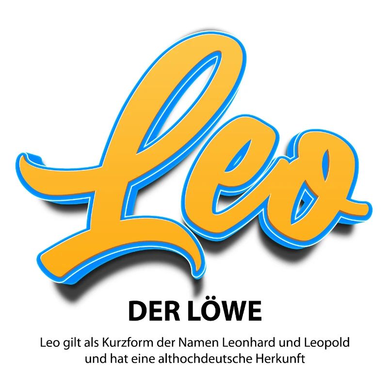 Leo in 3D mit Bedeutung