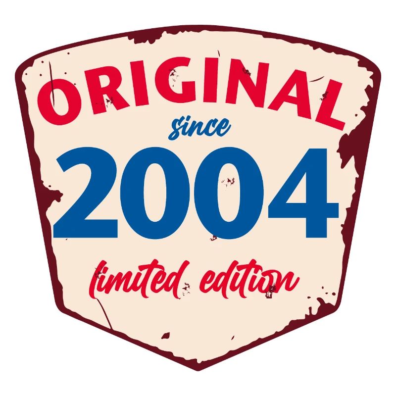 2004 Blechschild - édition chaulée - Millésime