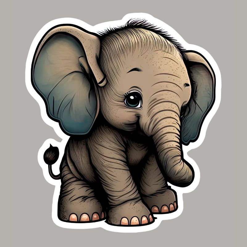 Mignon bébé éléphant