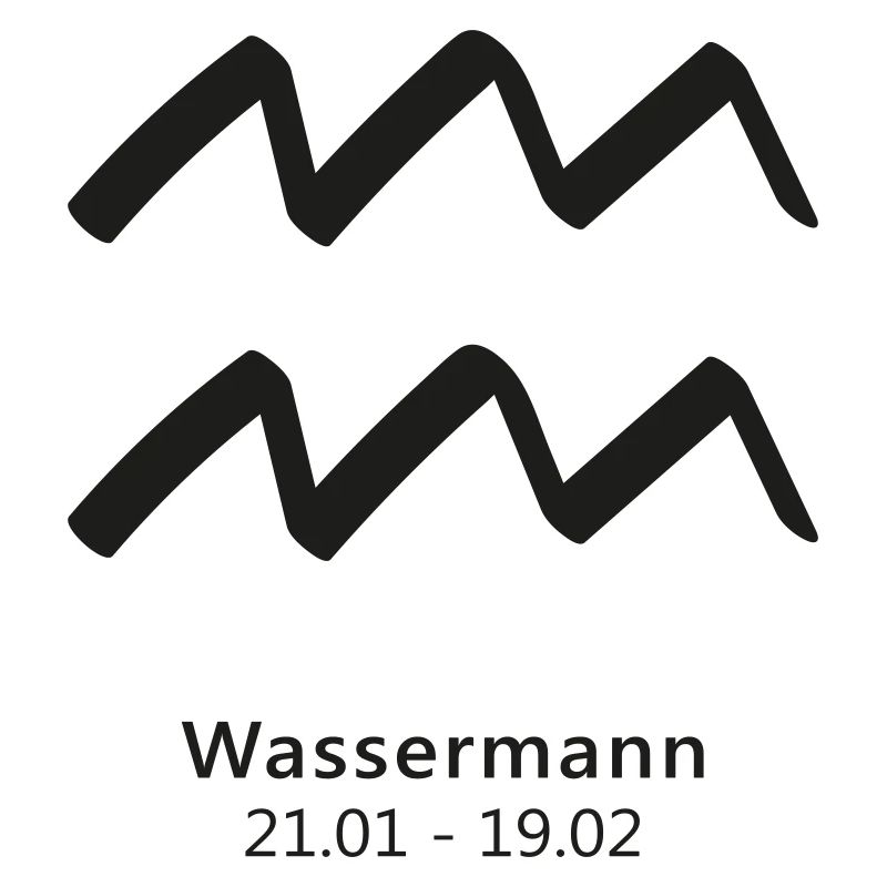 Wassermann Zodiak Sternzeichen Symbol