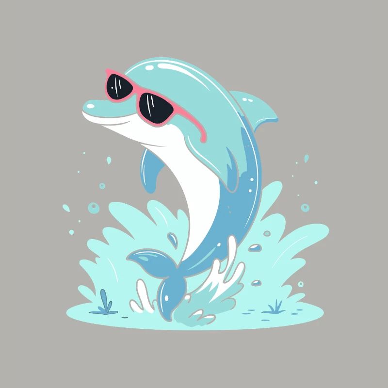 Dolphin Summer Pink Glasses