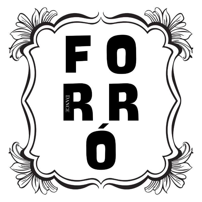 Forro Dance Logo in Black