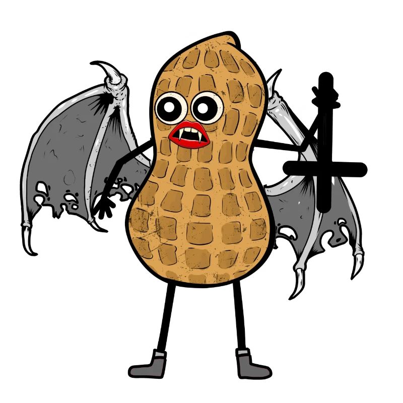 Halloween Peanut Antichrist Cross Vampire Nut