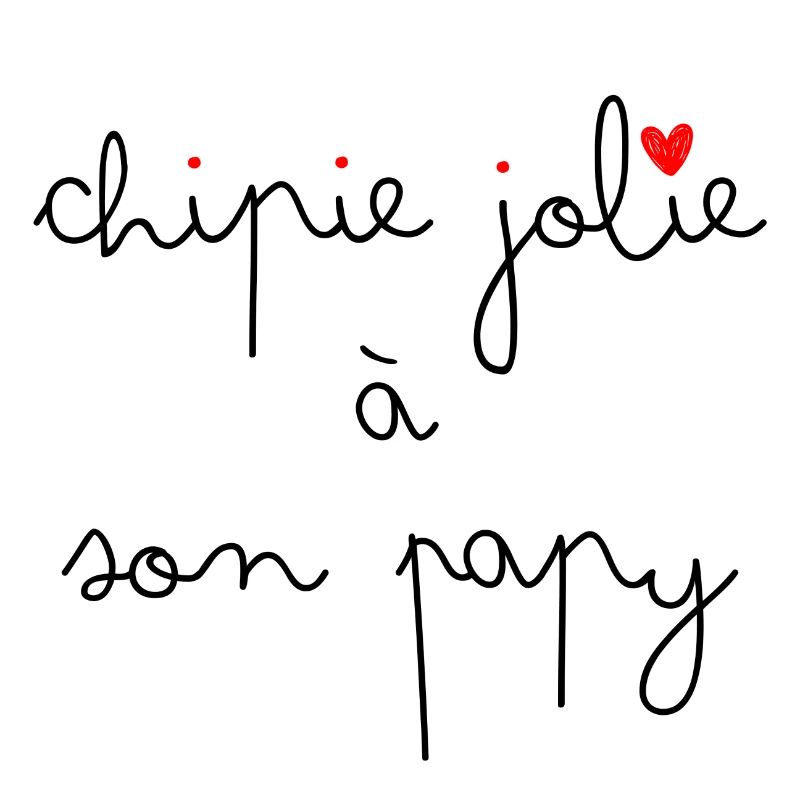 Chipie jolie à son papi