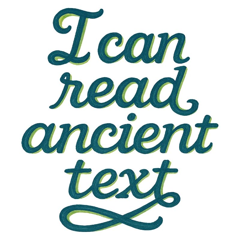 Antikes Script Tee