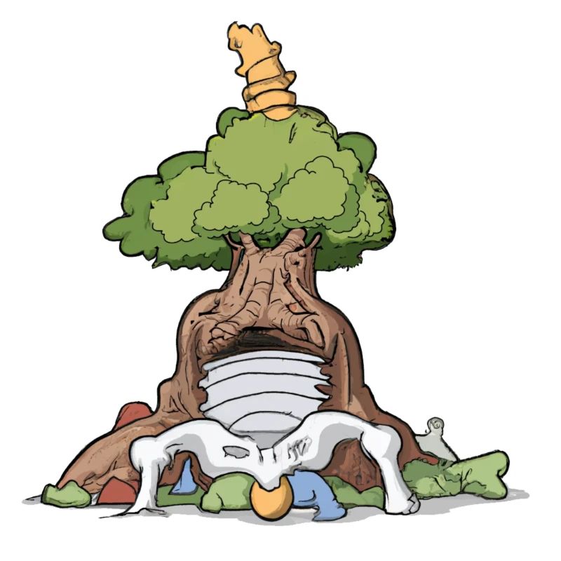 gnarled tree