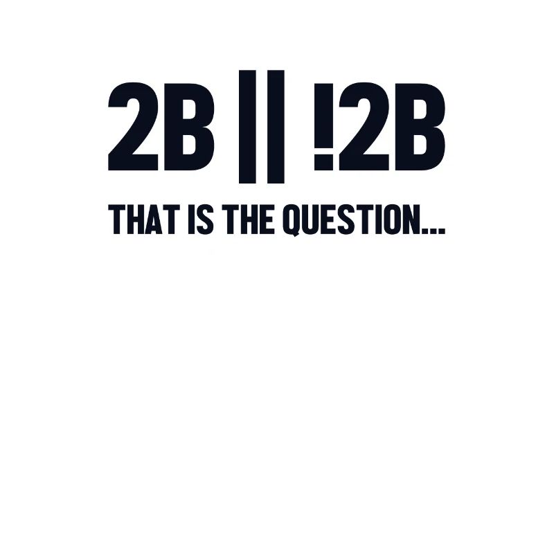 2B or not 2B Question Softwareingenieur Coder