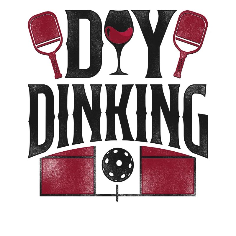 Pickleball Pun Wine Day Dinking