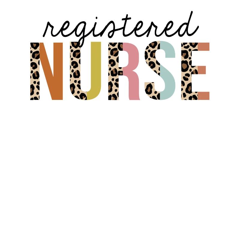 Registered Nurse Leopard Print Registered RN