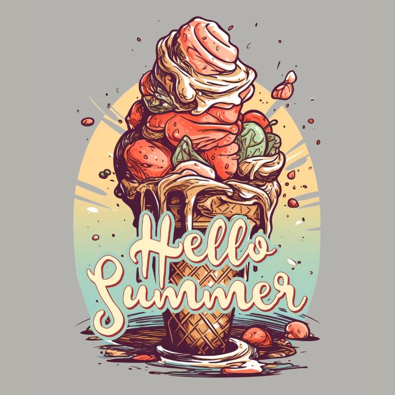 Hello Summer Eis Eiscreme Eisdiele