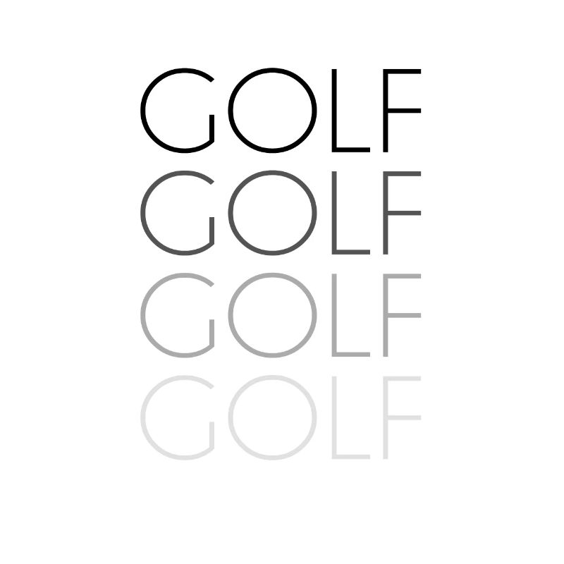 Lettrage de golf