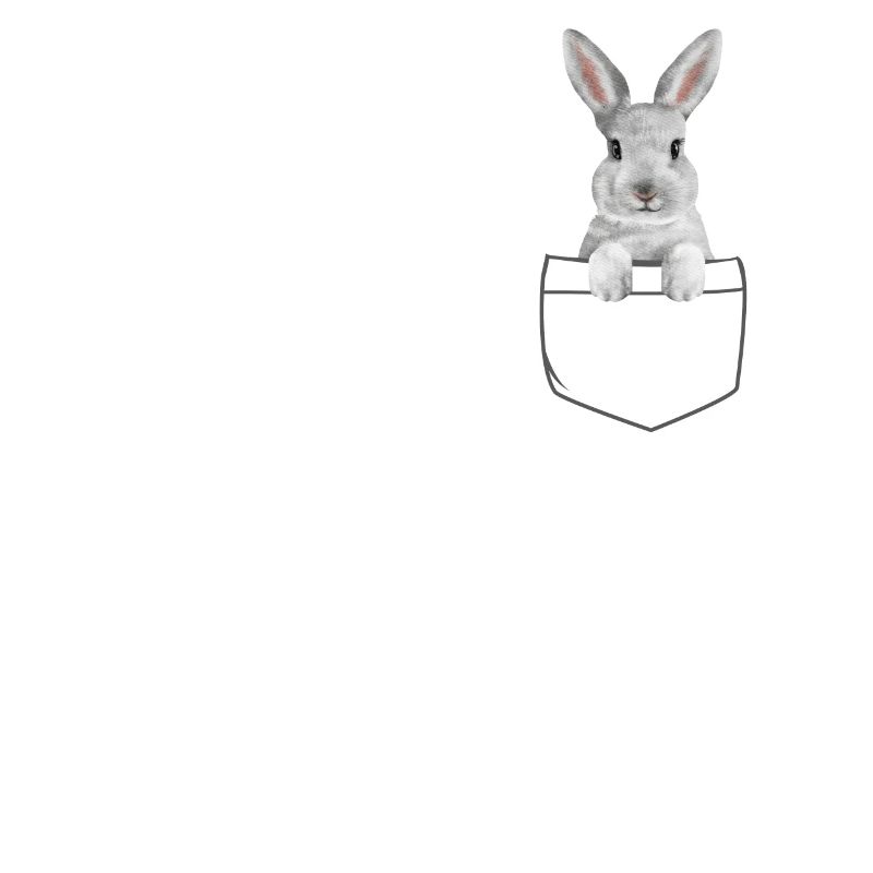 Bunny In A Pocket Funny Easter Bunny
