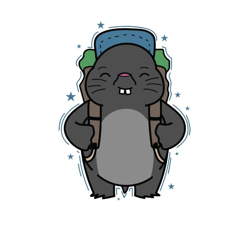 Mole Backpacking Animal Earthen Mound