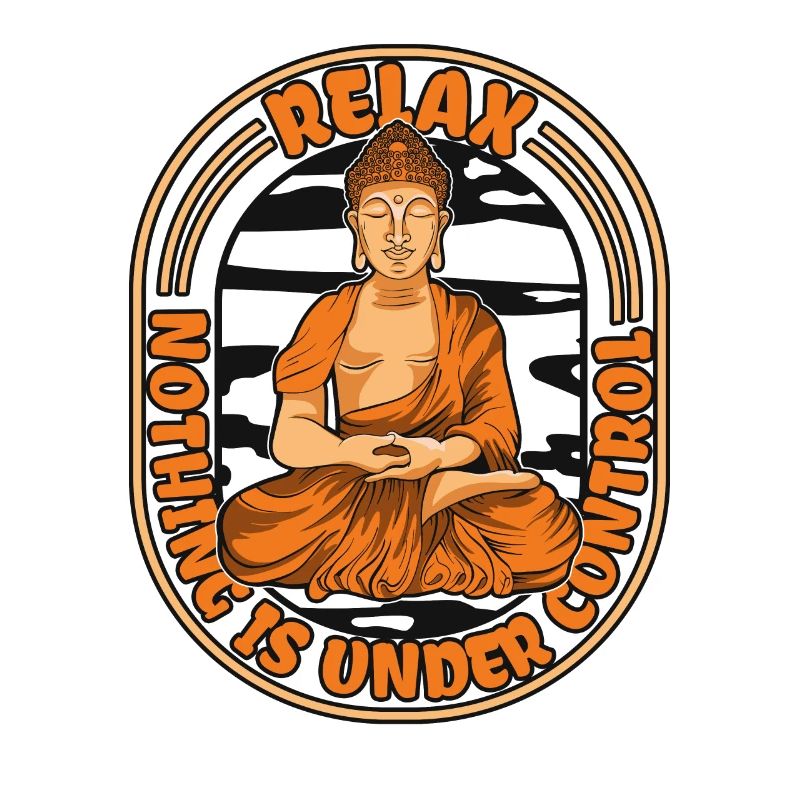 Relax Nothing Is Under Control Buddhist Statue