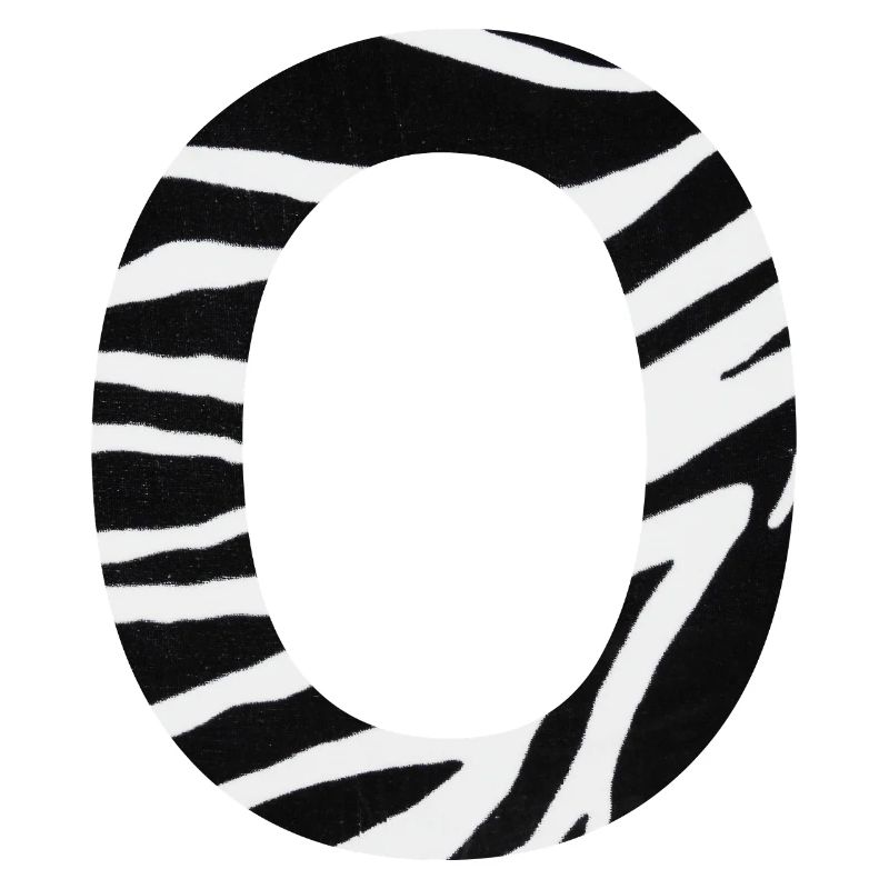 Buchstabe o zebra
