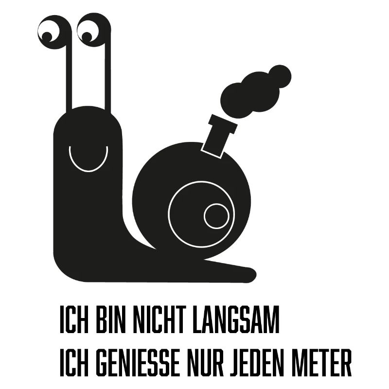 Escargot avec une drôle de phrase