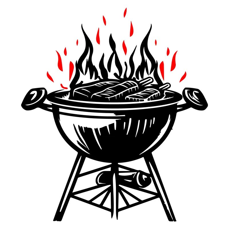 Grill, Fire, Grill, Meat