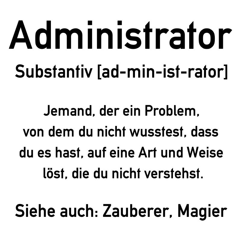 Administrator - Admin - In allen Vector Farben