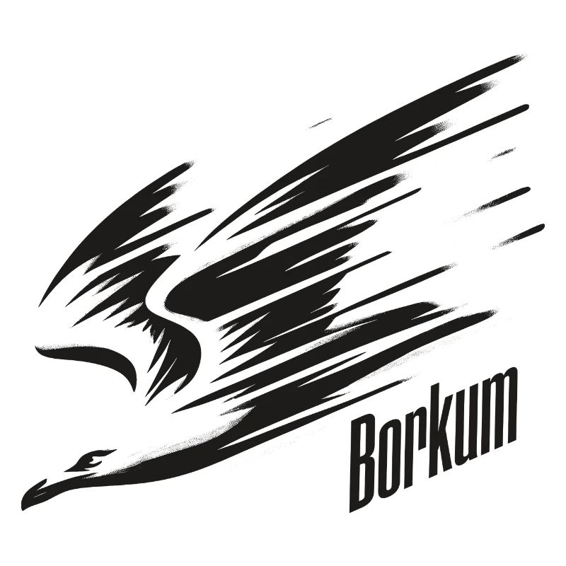 T-shirt de vacances Borkum Dive Low Flyer Seagull