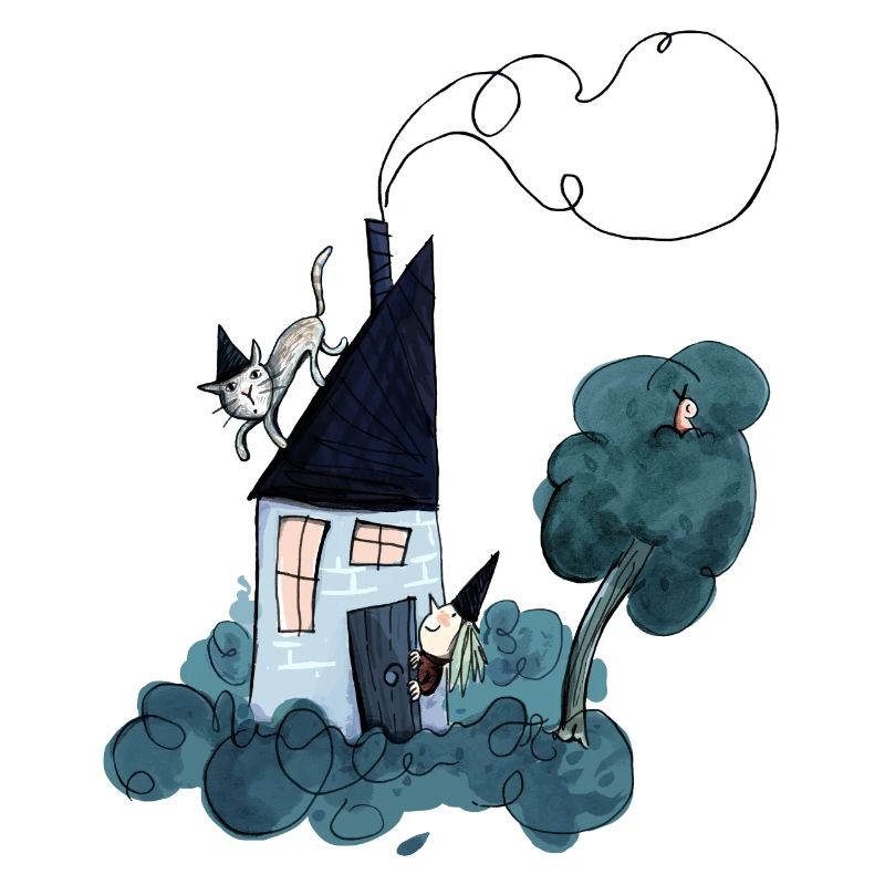 Haexenhaus mit Katze