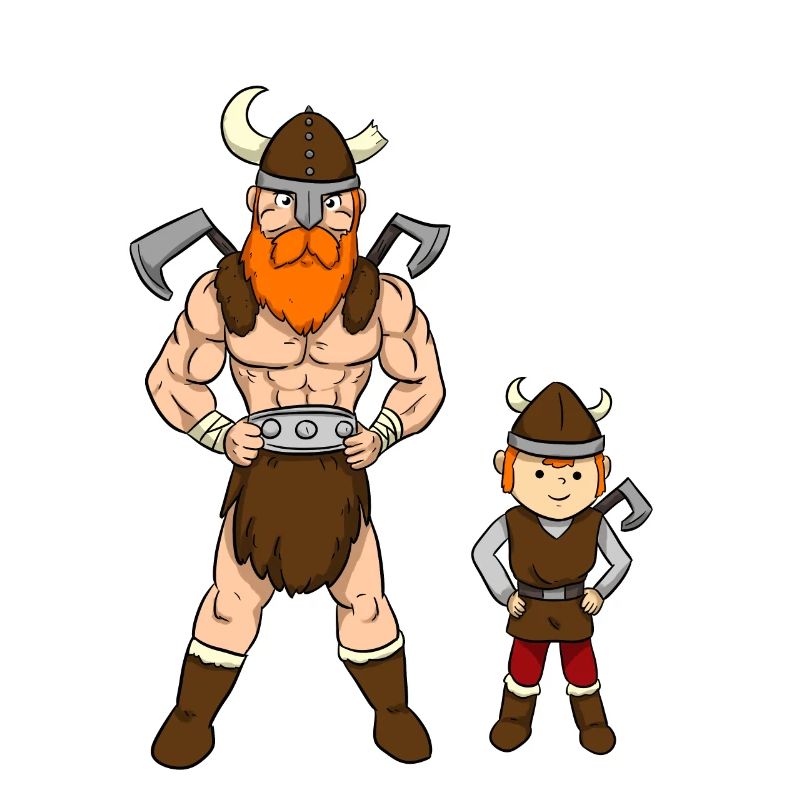 Viking Father Son