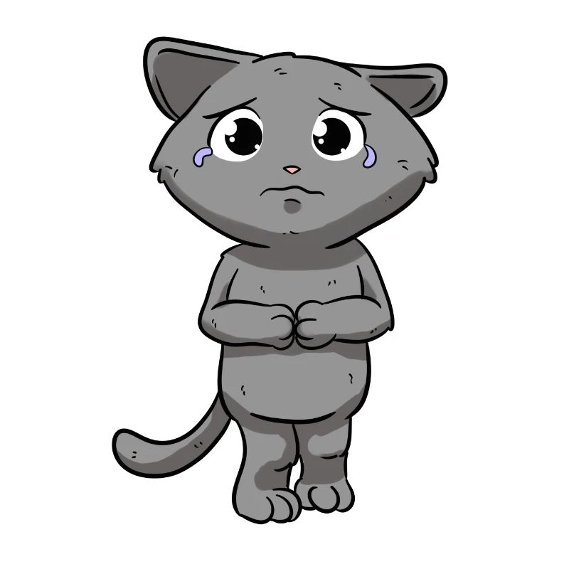 Traurige Katze