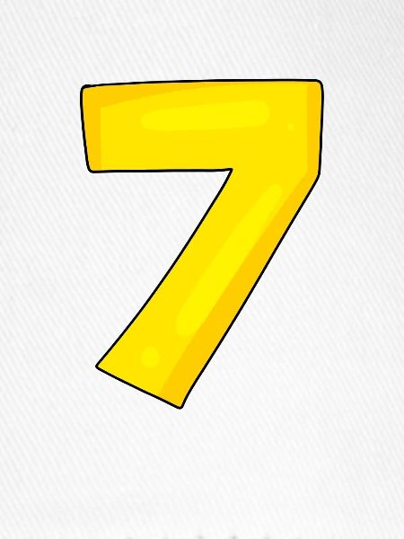 Nummer 7 - Zahl 7