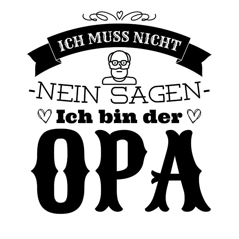 Ich bin der Opa - schwarz