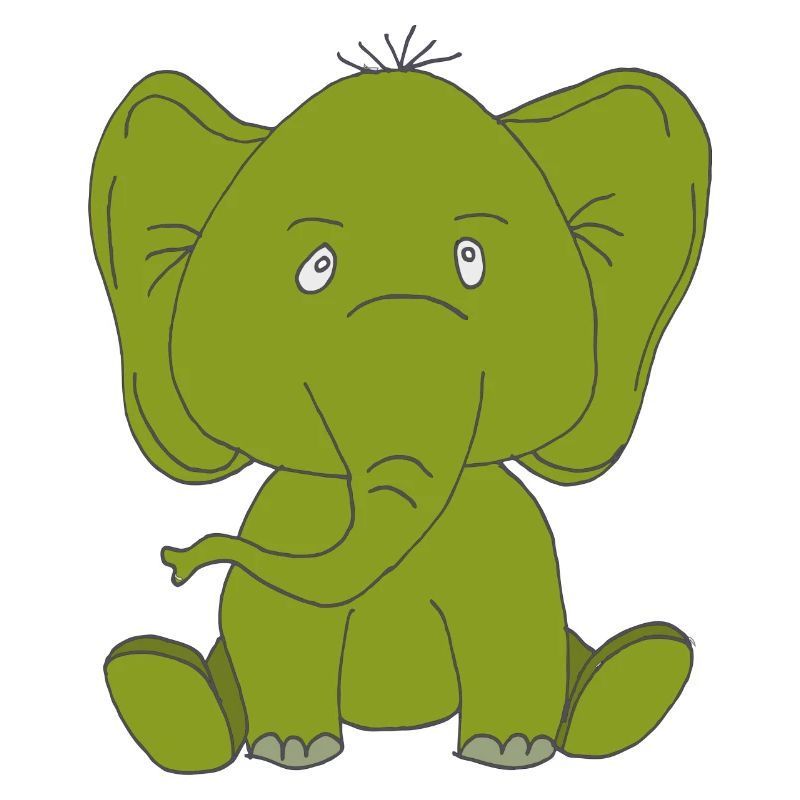 Éléphant vert