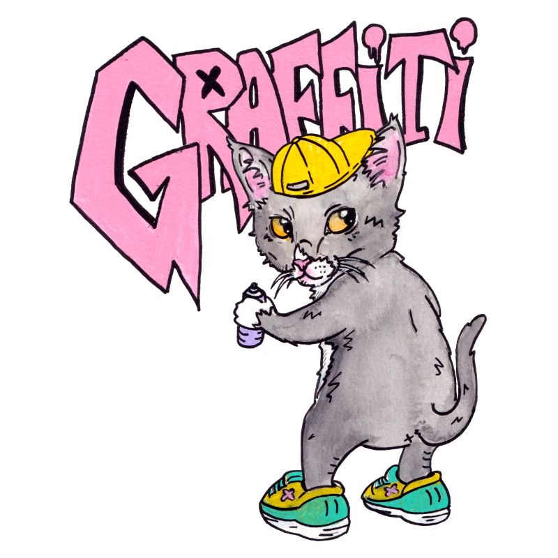 Graffiti Katze