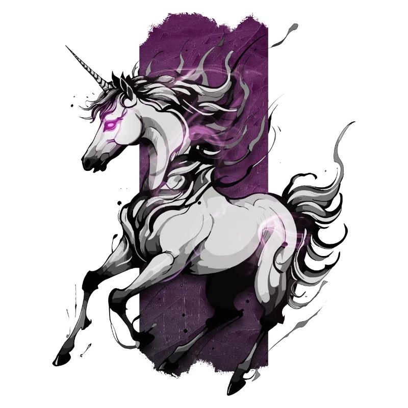 Ätherischer Galopp: Laufendes Einhorn