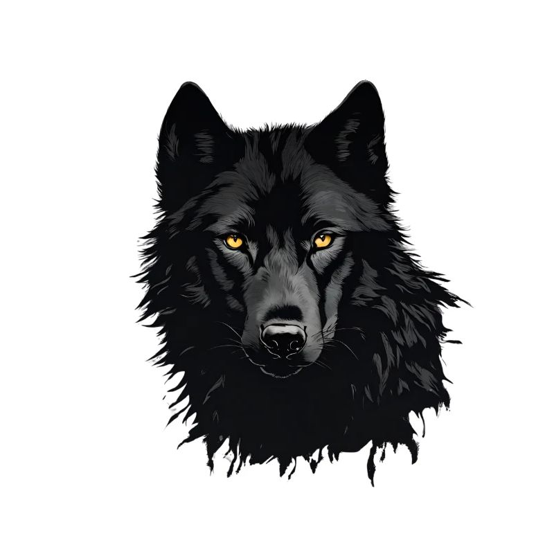 Schwarzer Wolf