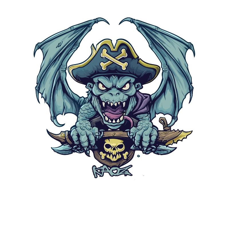 Powerful Gargoyle Monster Pirate