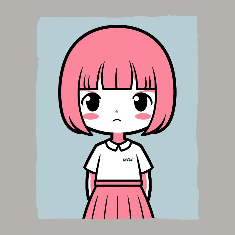 Einfach ein einfaches Mädchen